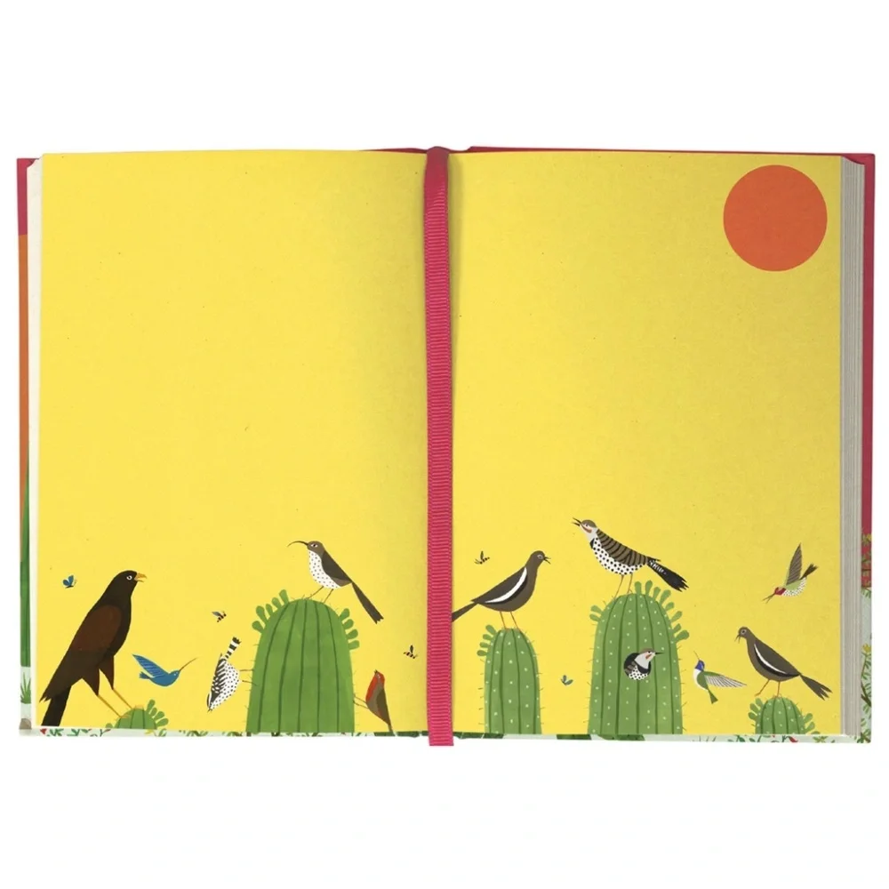Illustrated Journal, Beautiful Bold Art – Cactus Field, 272 Pages, Amazing Gift!